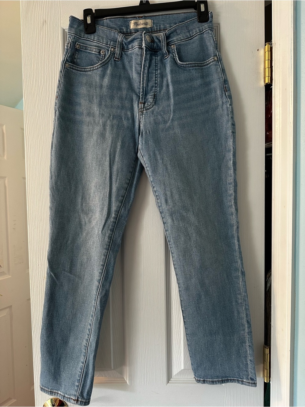 Madewell Light Wash Straight Leg Jeans